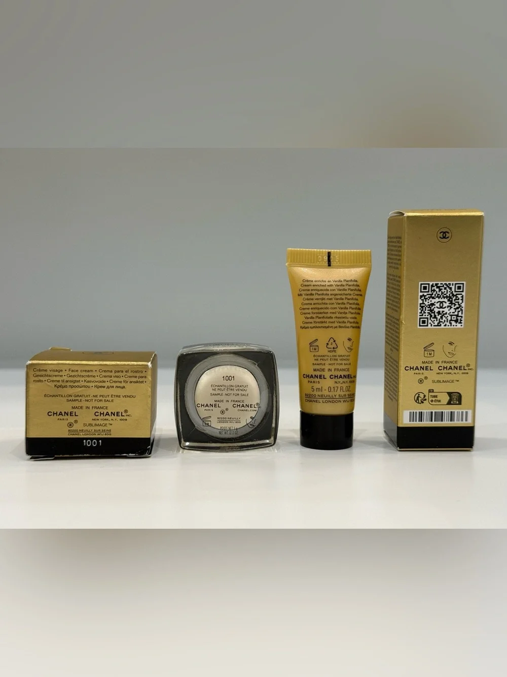 2 X CHANEL Sublimage LA CRÈME Texture Suprème Deluxe Samples in Glass Jar & Tube